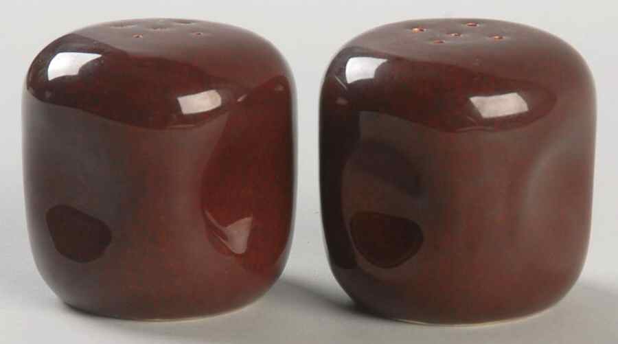 American Modern Brown Salt & Pepper Set by Steubenville-1