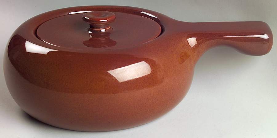American Modern Brown 2 Qt Round Covered Casserole by Steubenville-1