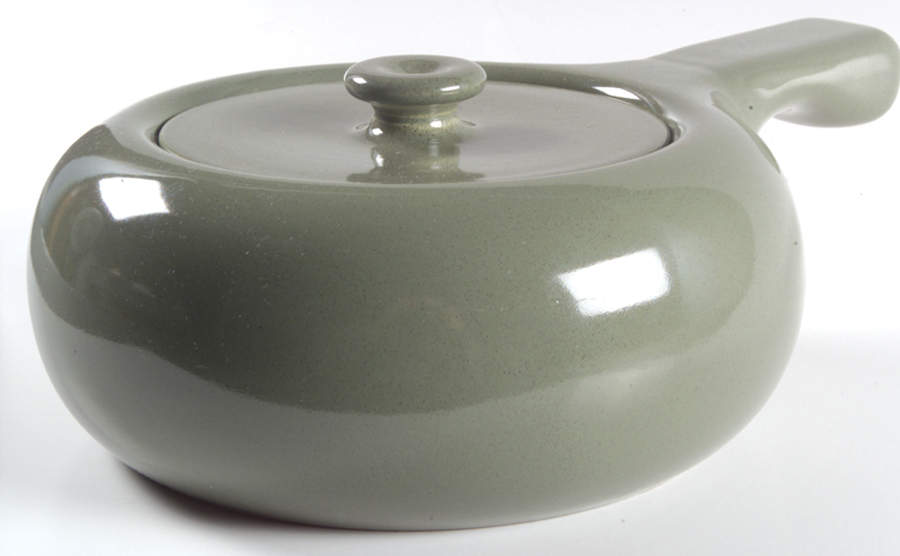 American Modern Cedar Green 2 Qt Round Covered Casserole by Steubenville-1