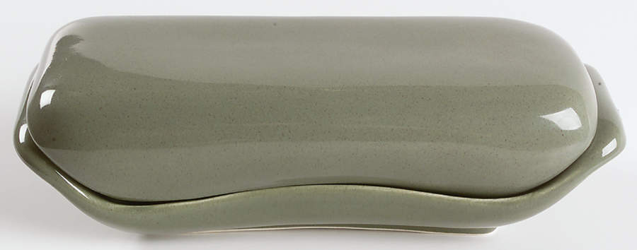 American Modern Cedar Green 1/4 Lb Covered Butter by Steubenville-1