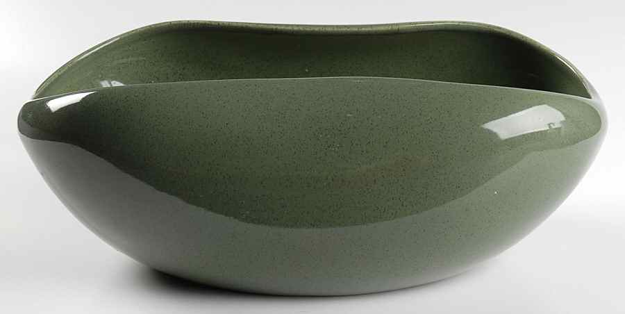 American Modern Cedar Green 11" Large Salad Serving Bowl by Steubenville-1