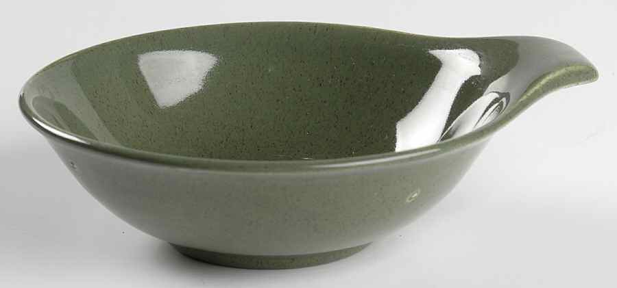 American Modern Cedar Green Lugged Fruit/Dessert (Sauce) Bowl by Steubenville-1