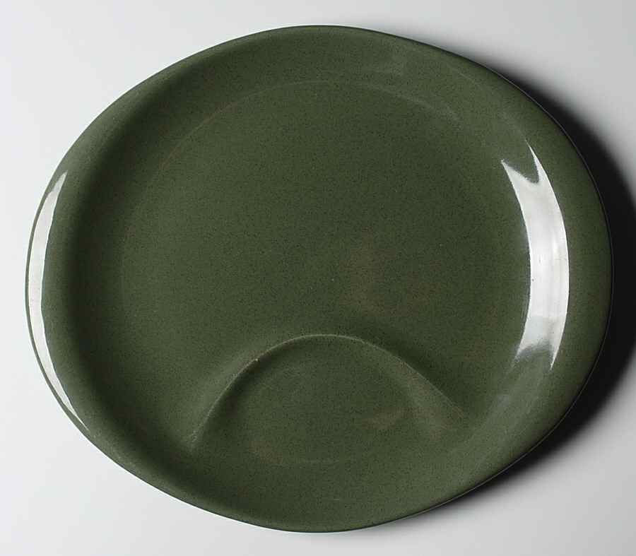 American Modern Cedar Green Snack Plate by Steubenville-1