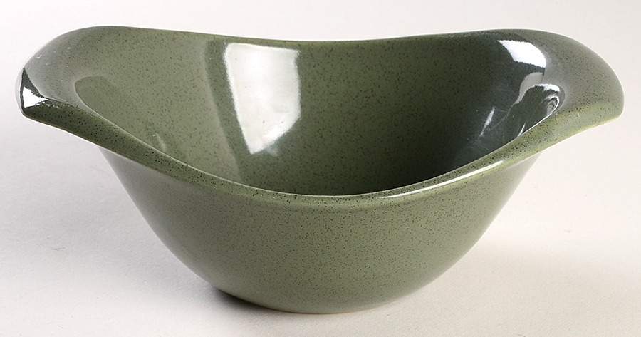 American Modern Cedar Green Open Sauce Boat by Steubenville-1