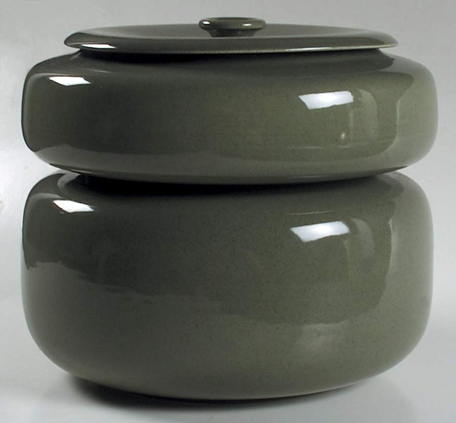 American Modern Cedar Green (3 Piece) Stack Set (Large & Small Bowl with Lid) by Steubenville-1