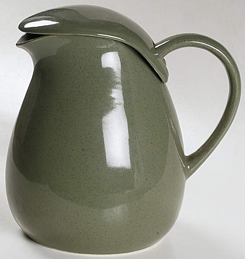 American Modern Cedar Green Pitcher & Lid by Steubenville-1