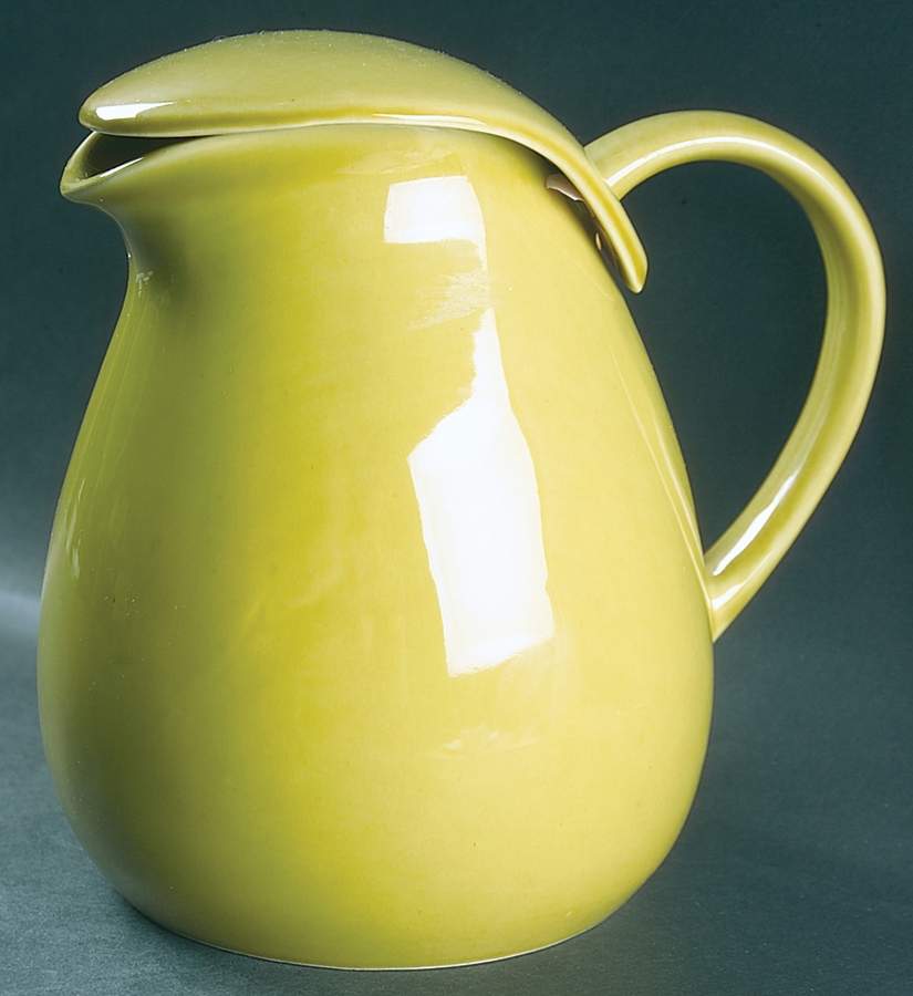 American Modern Chartreuse Pitcher & Lid by Steubenville-1