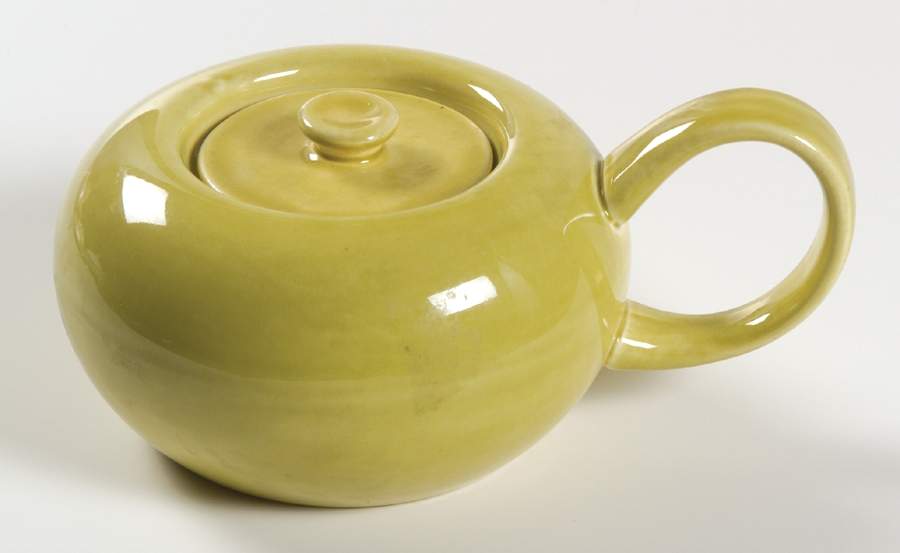 American Modern Chartreuse Sugar Bowl & Lid by Steubenville-1