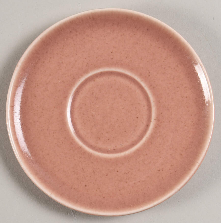 American Modern Coral Saucer for Demitasse Cup by Steubenville-1