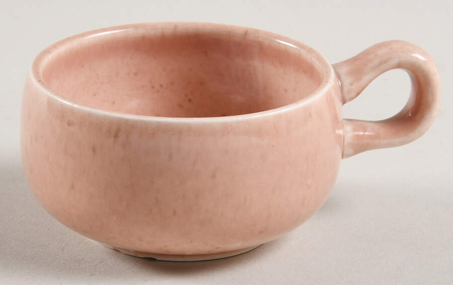 American Modern Coral Flat Demitasse Cup by Steubenville-1