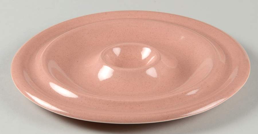 American Modern Coral Rosette Relish by Steubenville-1
