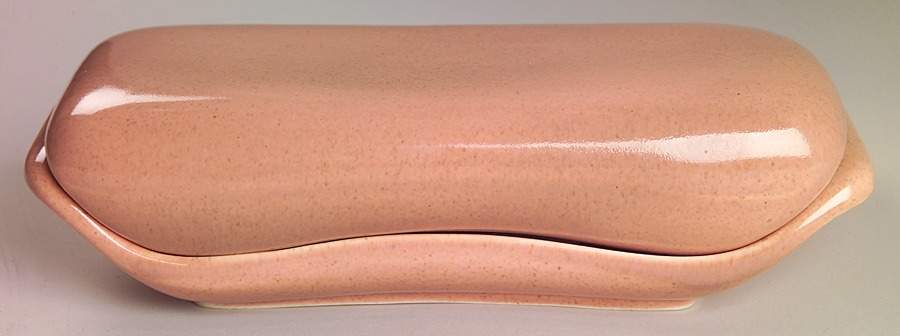 American Modern Coral 1/4 Lb Covered Butter by Steubenville-1