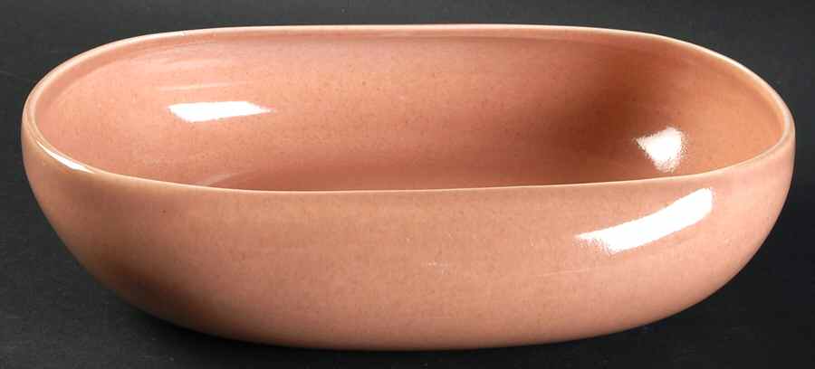 American Modern Coral 9" Oval Vegetable Bowl by Steubenville-1