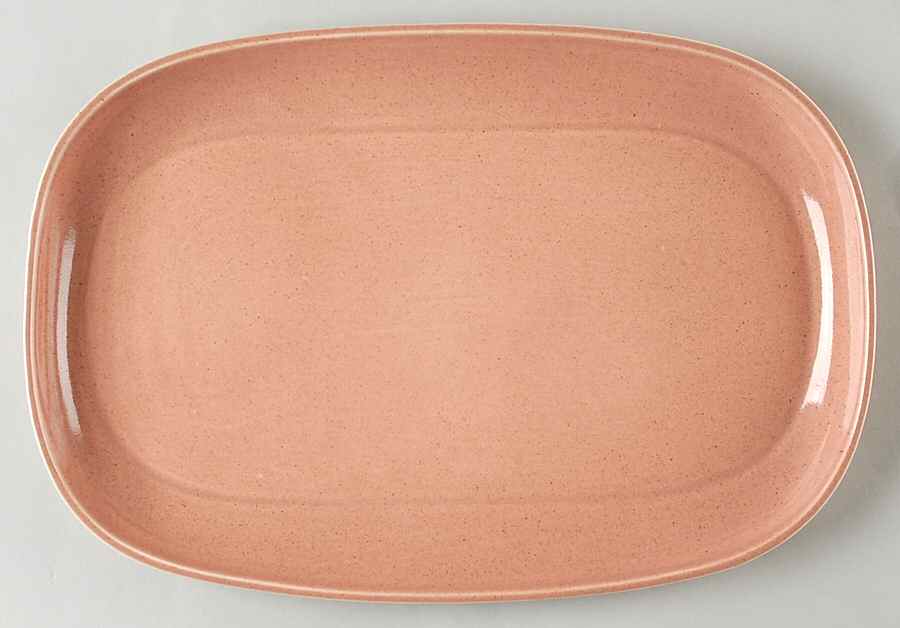 American Modern Coral 13" Oval Serving Platter by Steubenville-1