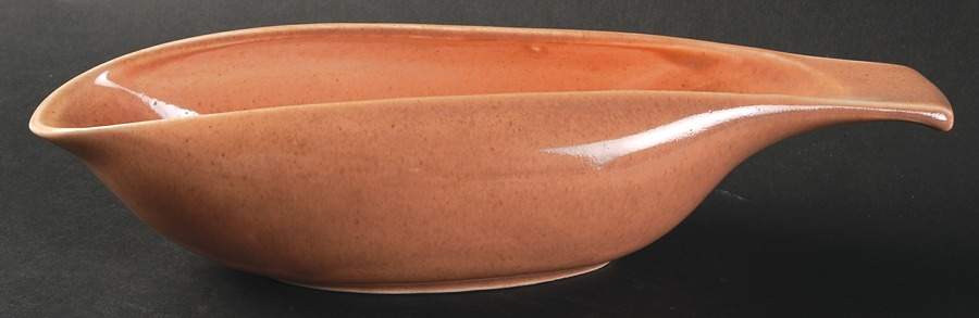 American Modern Coral Gravy Boat by Steubenville-1