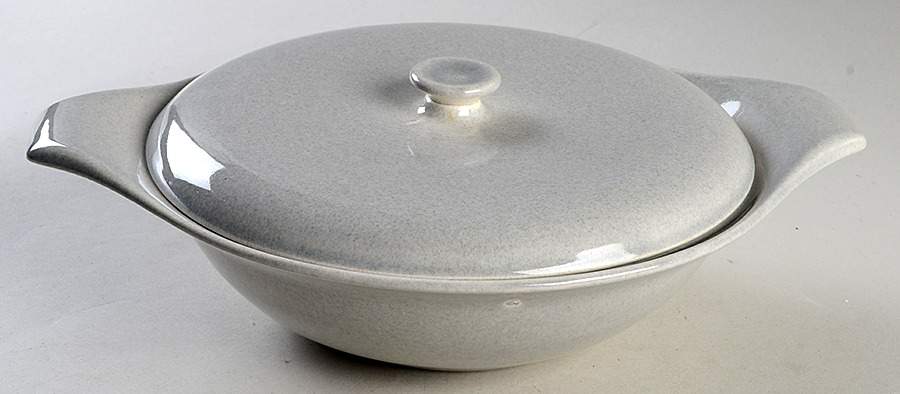 American Modern Granite Gray Round Covered Vegetable by Steubenville-1