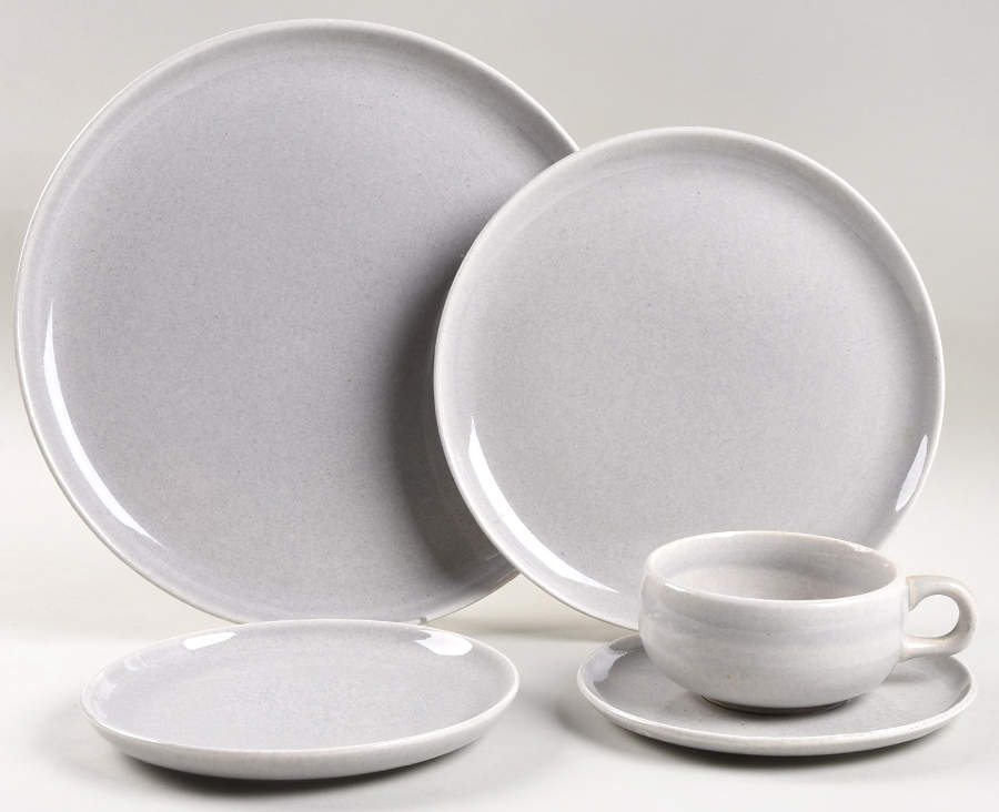 American Modern Granite Gray 5 Piece Place Setting by Steubenville-1