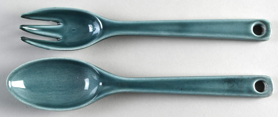 American Modern Seafoam Green 2 Piece Salad Set, Solid Piece by Steubenville-1