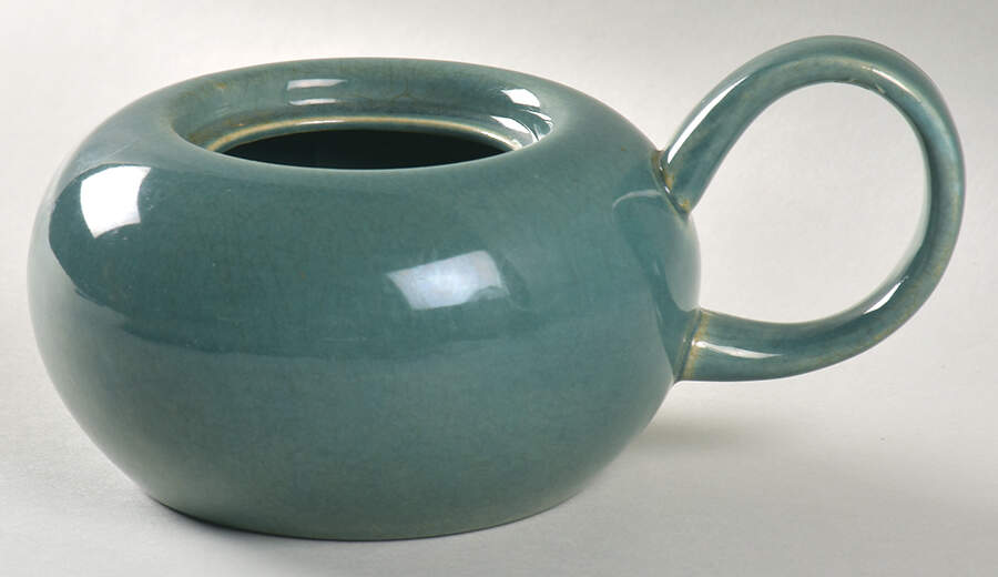 American Modern Seafoam Green Sugar Bowl No Lid by Steubenville-1