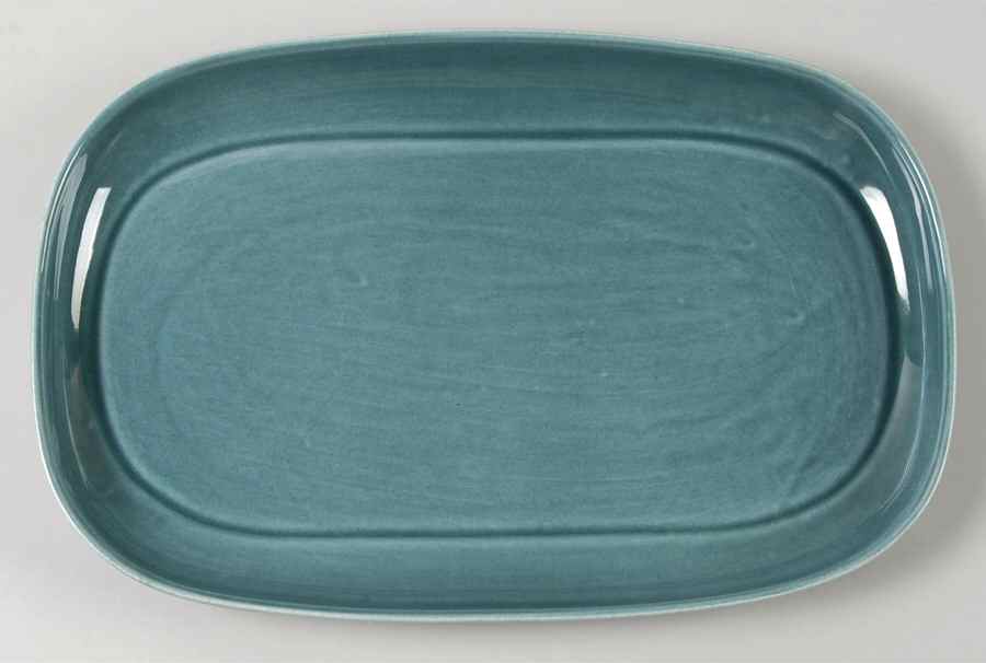American Modern Seafoam Green 13" Oval Serving Platter by Steubenville-1