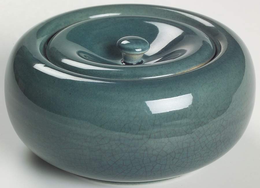 American Modern Seafoam Green Ice Box Jar & Lid by Steubenville-1