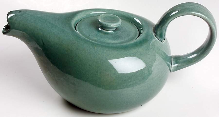 American Modern Seafoam Green Teapot & Lid by Steubenville-1