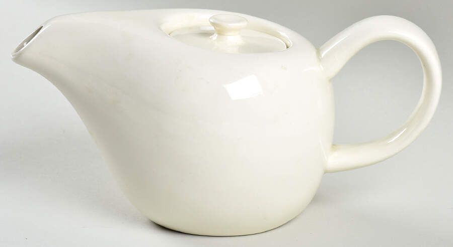 American Modern White Mini Coffee Pot & Lid by Steubenville-1