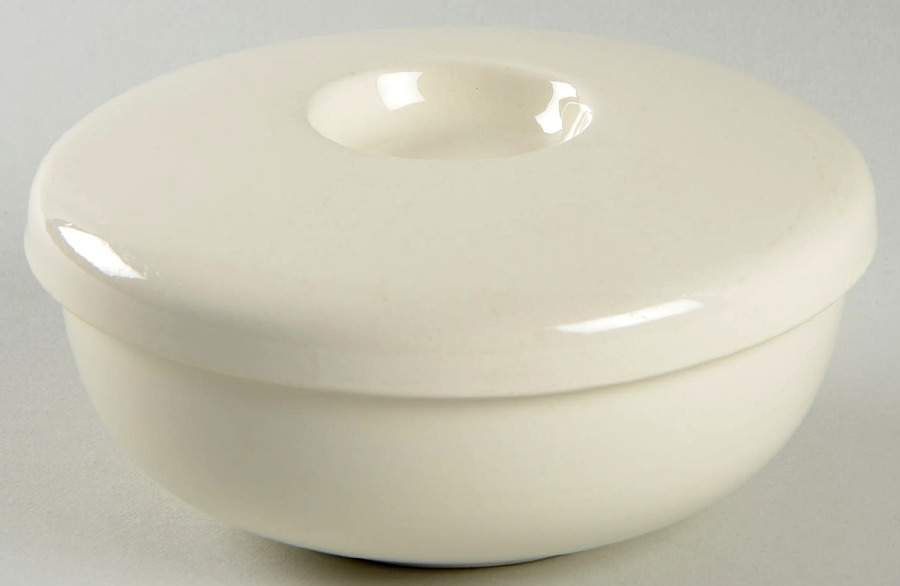 American Modern White Ramekin with Lid by Steubenville-1