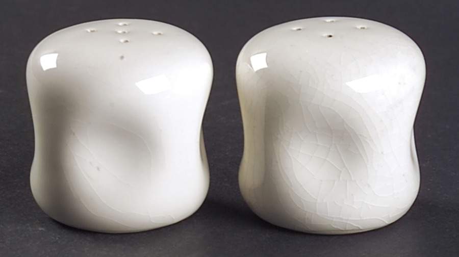 American Modern White Salt & Pepper Set by Steubenville-1