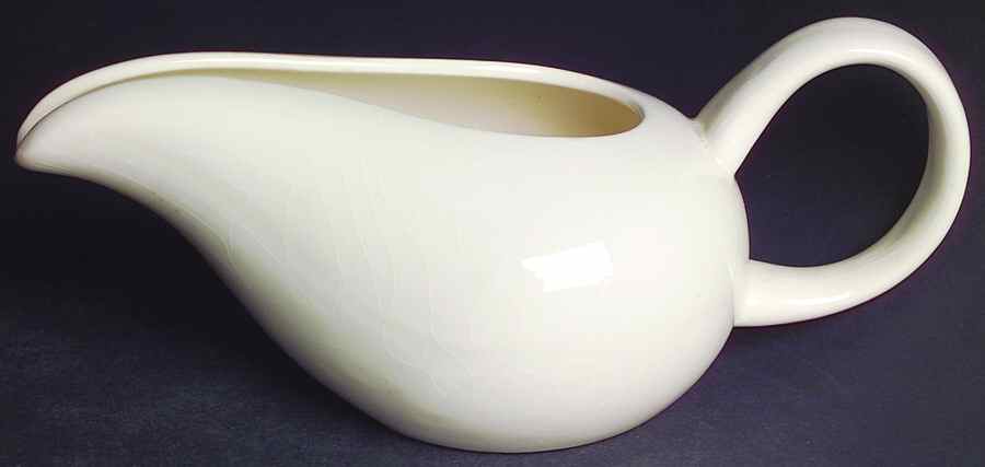 American Modern White Creamer by Steubenville-1