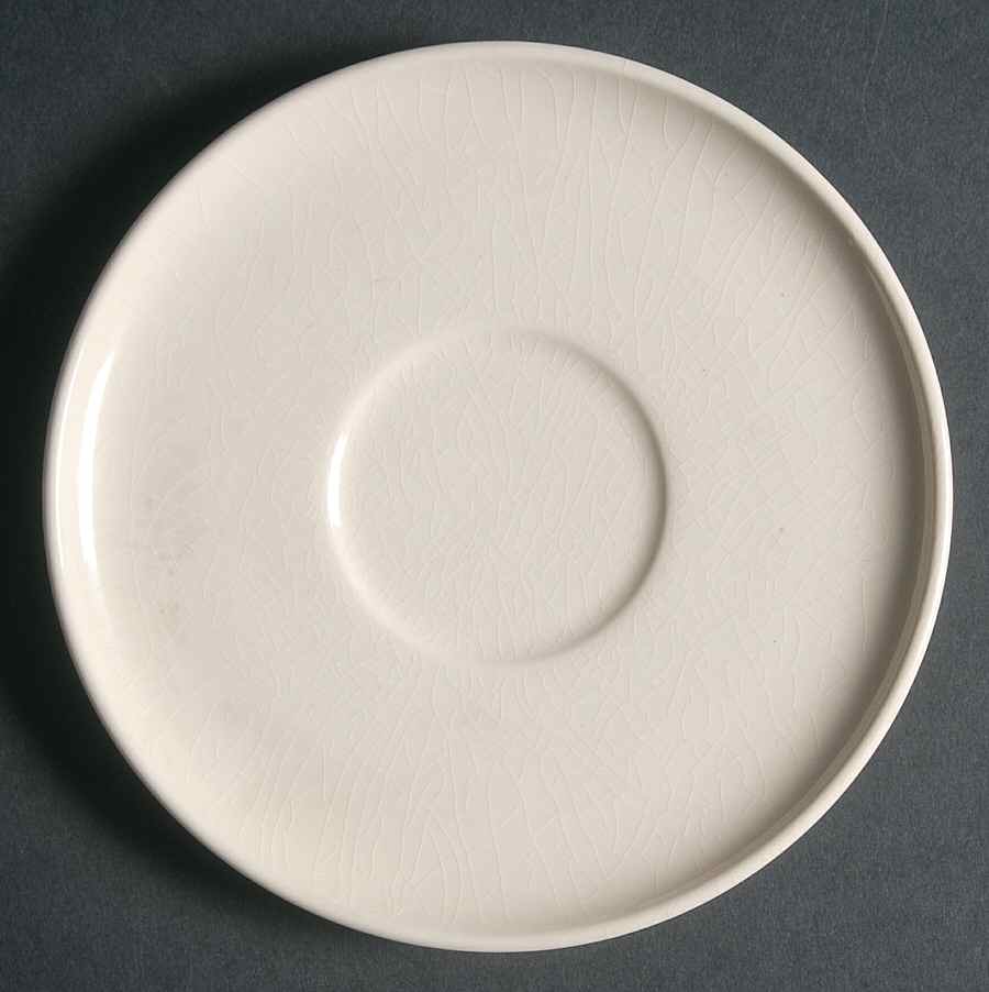 American Modern White Saucer by Steubenville-1