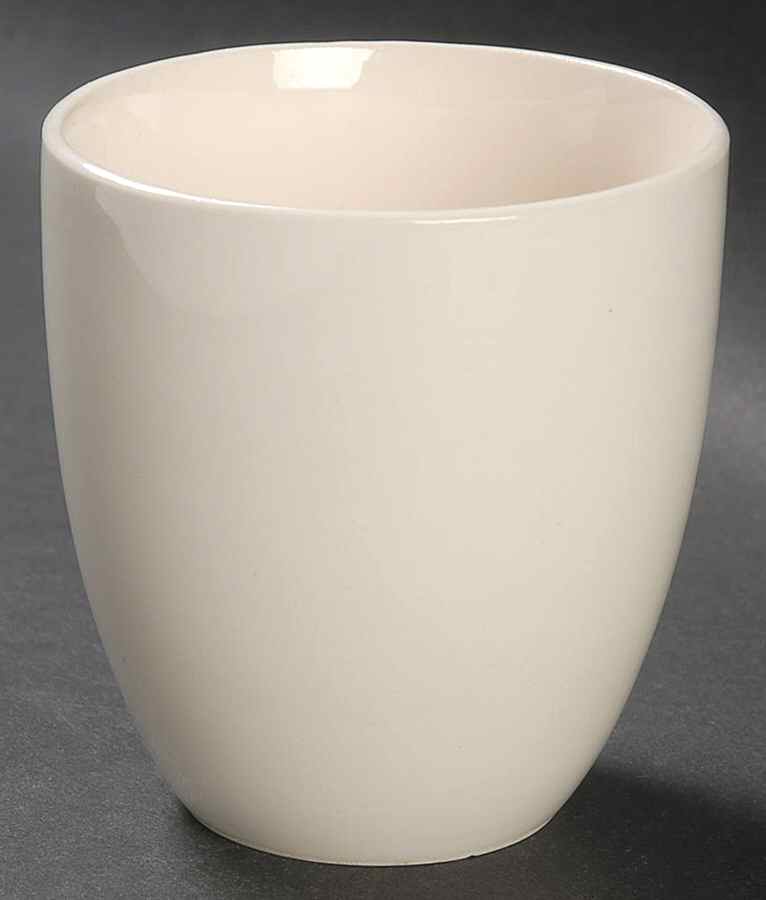 American Modern White Tall China Tumbler by Steubenville-1