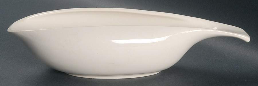 American Modern White Gravy Boat by Steubenville-1