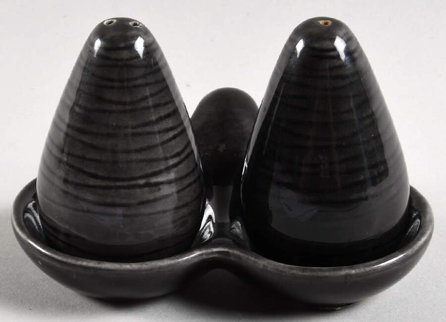 Contempora Charcoal (3 Pc) Salt & Pepper Tray Set by Steubenville-1