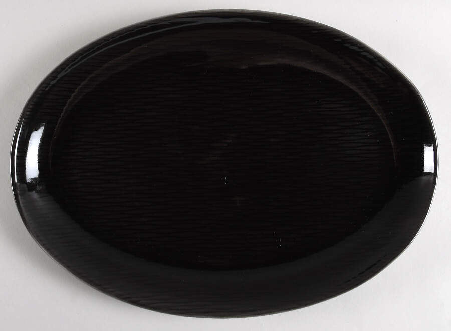 Contempora Charcoal 14" Oval Serving Platter by Steubenville-1