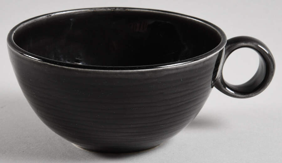 Contempora Charcoal Flat Cup by Steubenville-1