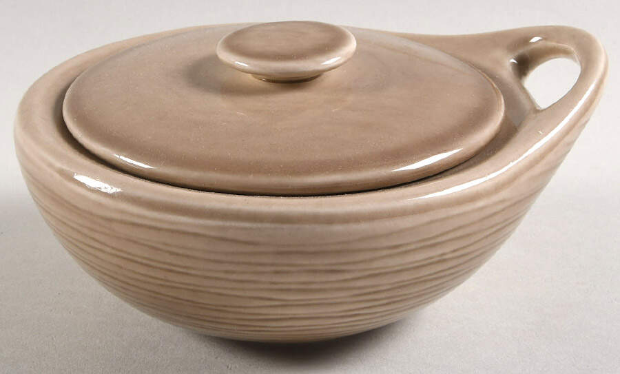 Contempora Fawn Brown Sugar Bowl & Lid by Steubenville-1