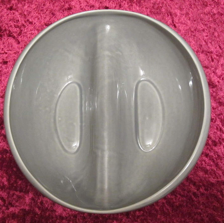 Contempora Mist Gray 8" Round Divided Vegetable Bowl by Steubenville-1
