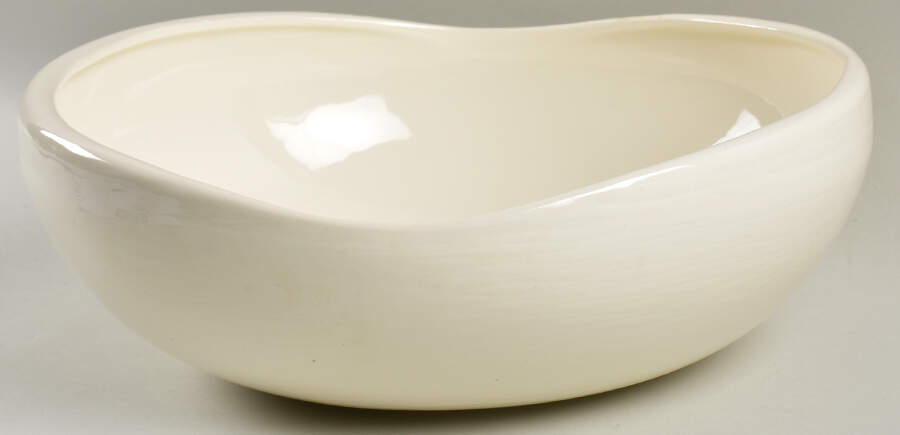 Contempora Sand White 11" Large Salad Serving Bowl by Steubenville-1