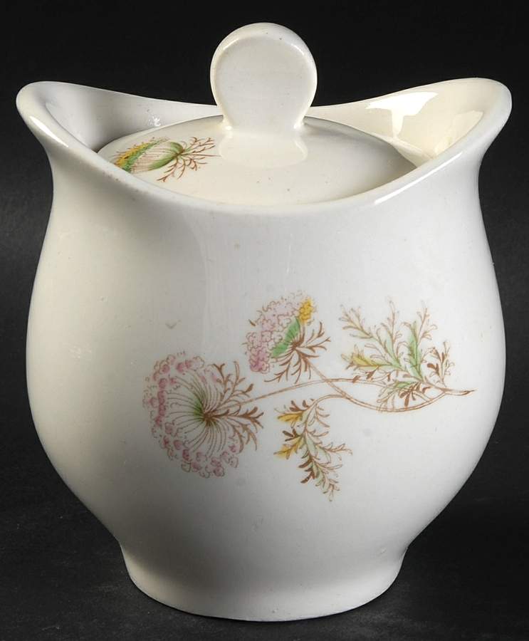 Dainty Lace Sugar Bowl & Lid by Steubenville-1