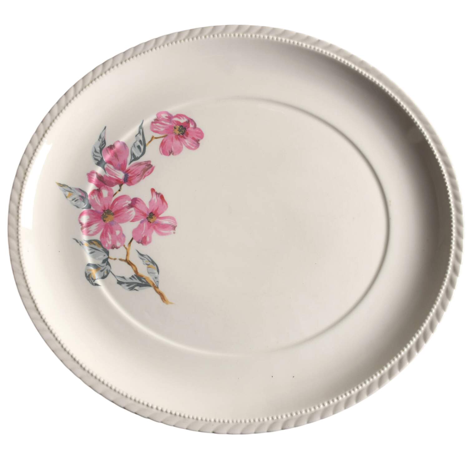 Dogwood Gray 13" Oval Serving Platter by Steubenville-1