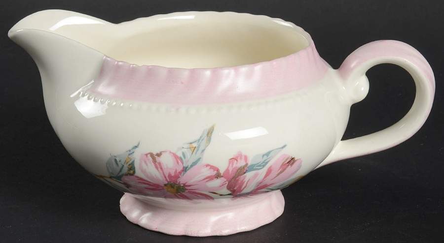 Dogwood Pink Creamer by Steubenville-1