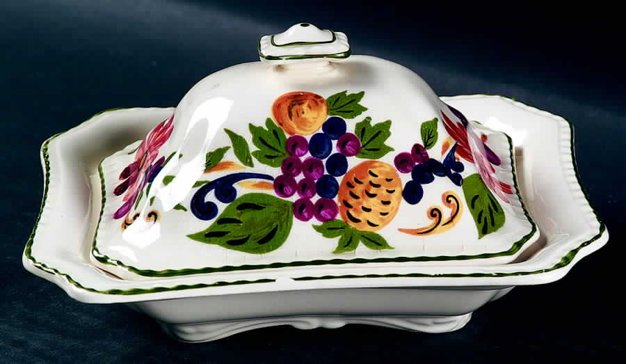 Harvest Square Covered Butter by Steubenville-1