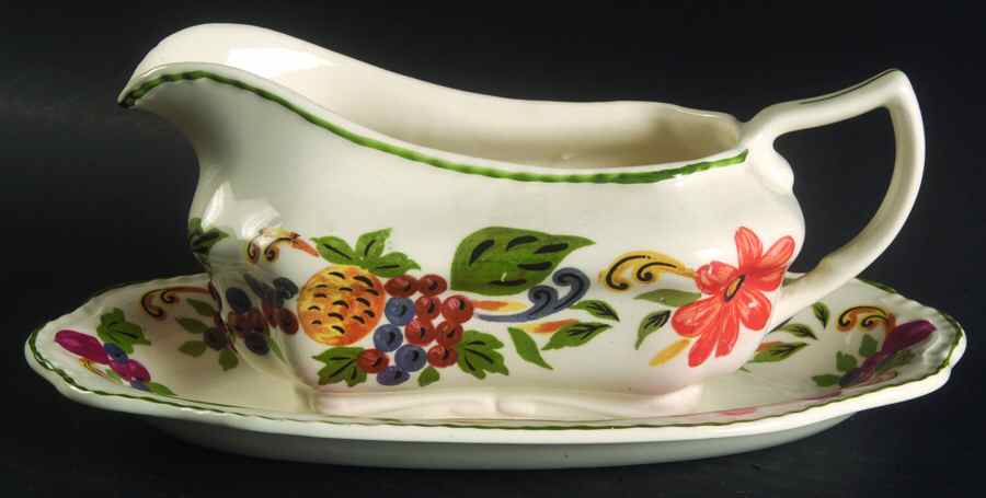 Harvest Gravy Boat & Underplate/Relish by Steubenville-1