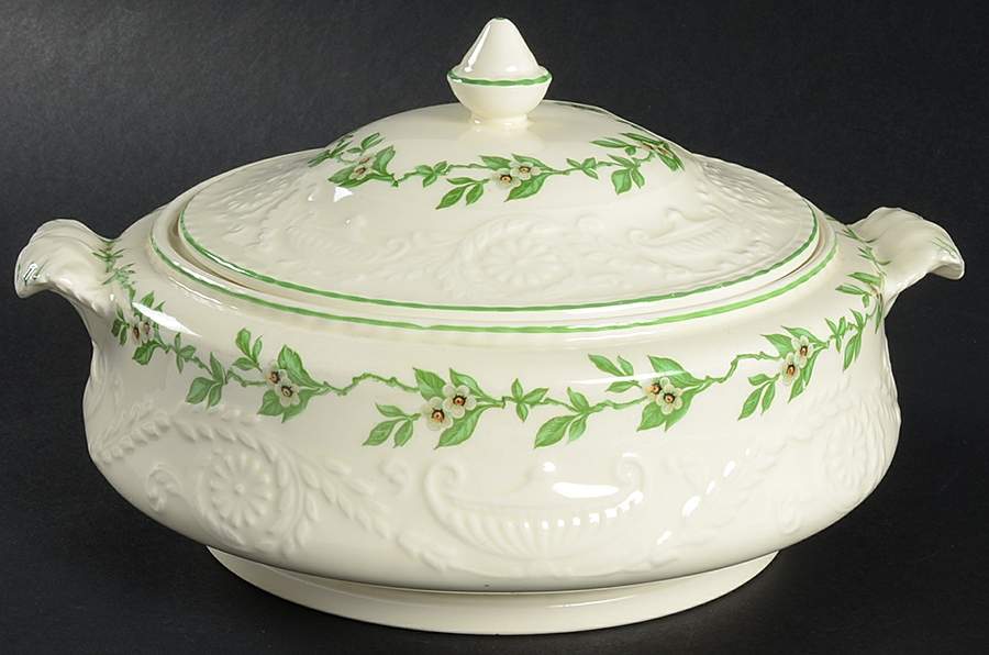 Orange Blossom Round Covered Vegetable by Steubenville-1
