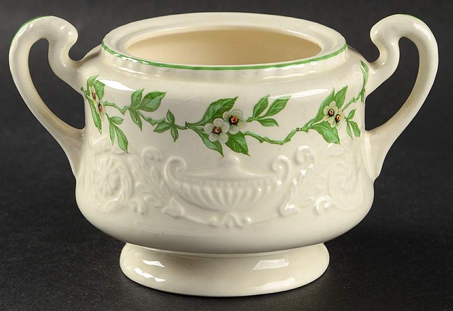 Orange Blossom Sugar Bowl No Lid by Steubenville-1