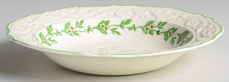 Orange Blossom Rim Soup Bowl by Steubenville-1