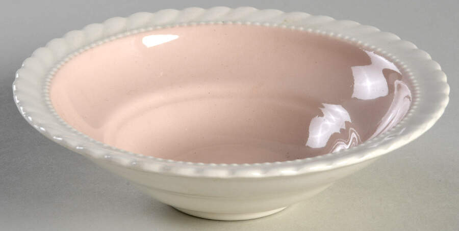 Pate Sur Pate Coral Rim Fruit/Dessert (Sauce) Bowl by Steubenville-1