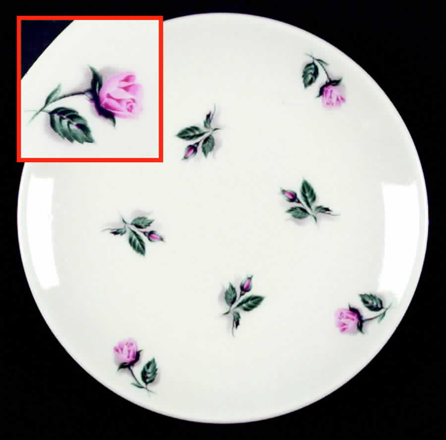 Rosebud Bread & Butter Plate by Steubenville-1