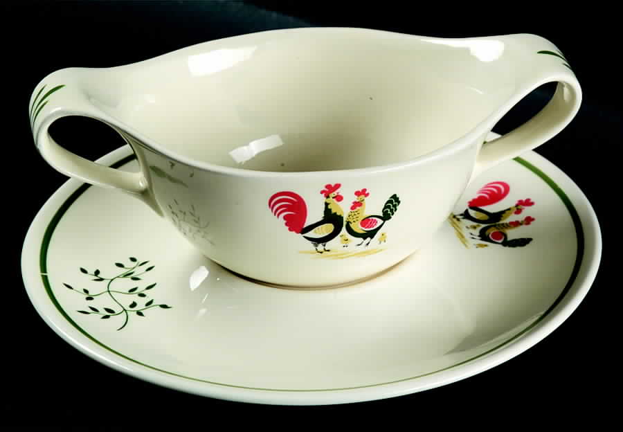 Family Affair Gravy Boat & Underplate by Steubenville-1